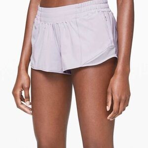 Lululemon Hotty Hot Shorts Silver Lilac Size 4 Tall
